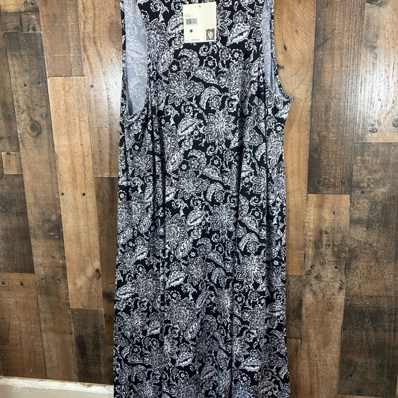Calvin Klein Stylish Black & White Paisley Print Women's Dress Size XL - Picture 4 of 12
